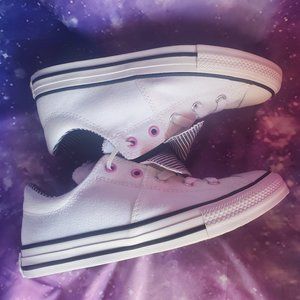 Converse White Double Tongue Low-Tops